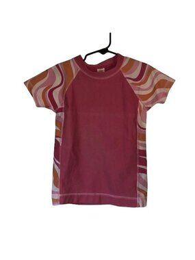 Mini Boden Girls Wave Pattern T-Shirt 5-6Y